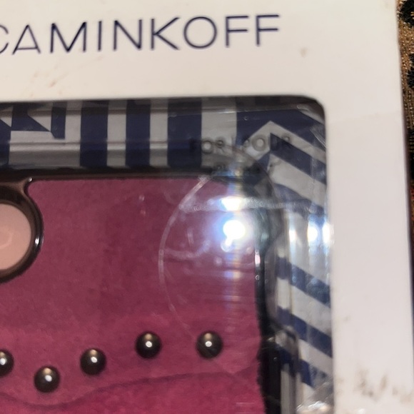 Rebecca Minkoff genuine suede fringed Barbie pink iPhone case fits 6,7,8 - Picture 2 of 9